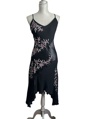 Y2K Fairycore Sue Wong Silk Beaded Dress